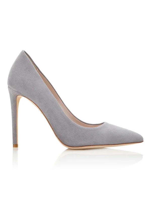 Bridal Wide Fit Pia heeled mules in ivory satin